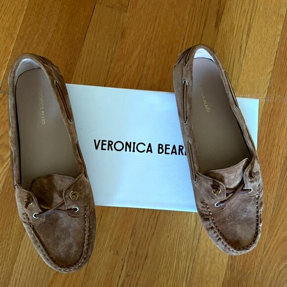 Veronica Beard Women’s Jia Leather Boater Loafers –Sz. 9.5 - Picture 7 of 9